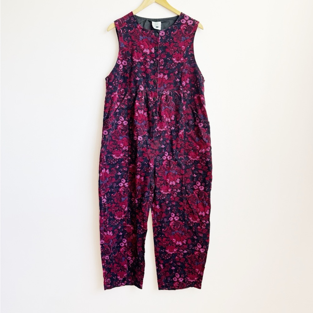 vintage laura ashley pinafore style corduroy onesie